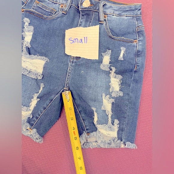 American bazi distressed Bermuda shorts - Picture 8 of 16